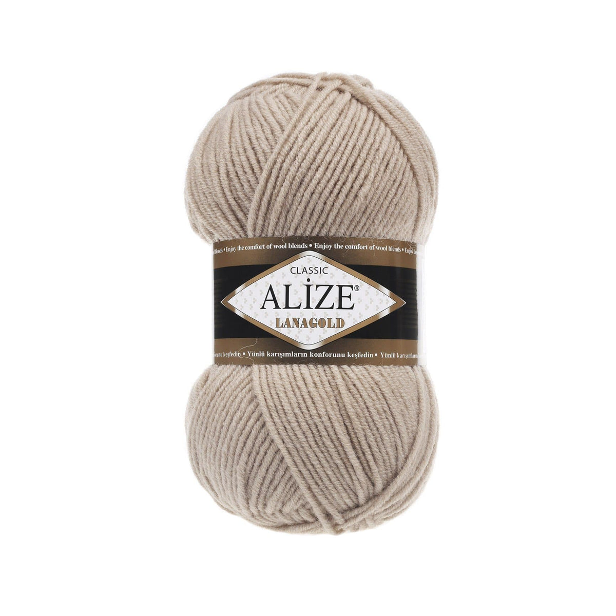 Alize Lanagold Classic 5 Beige – wool acrylic yarn