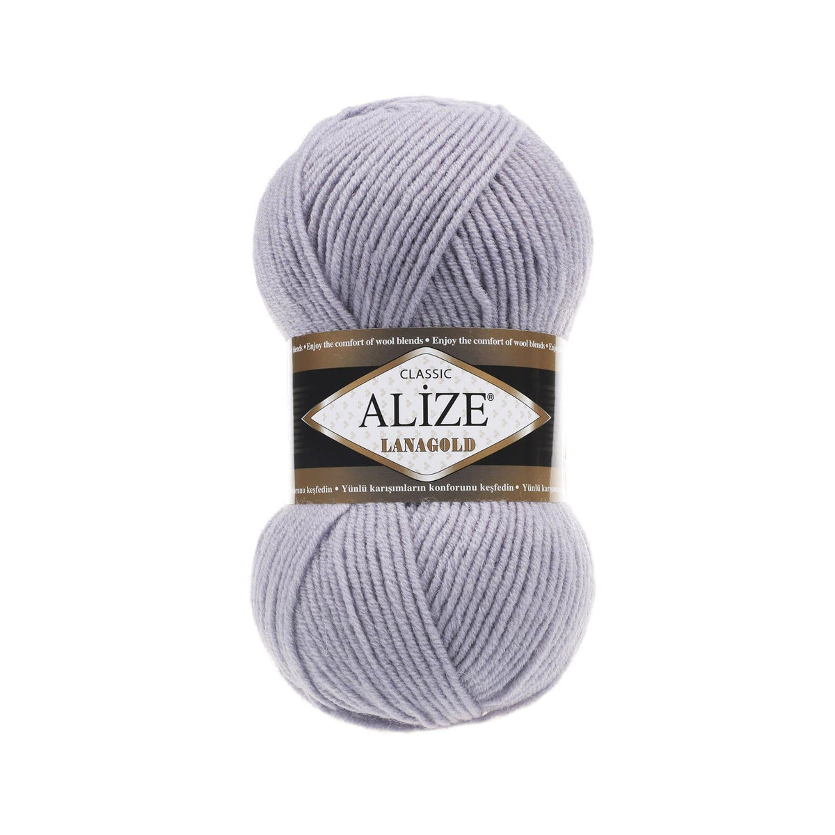 Alize Lanagold Classic 200 Medium Grey – wool acrylic yarn