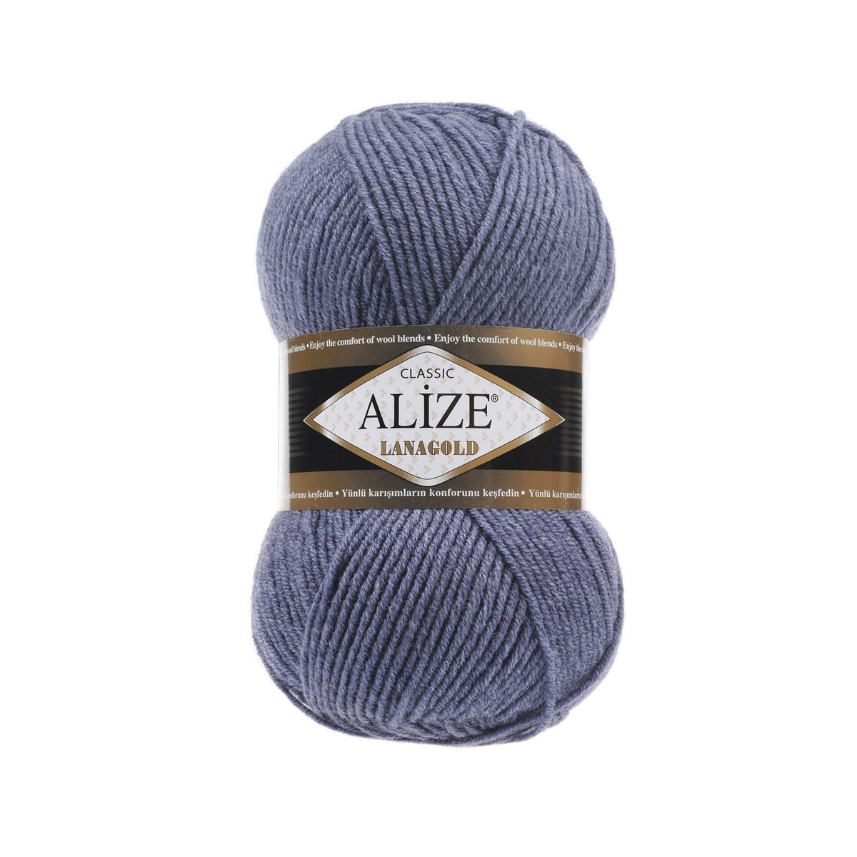 Alize Lanagold Classic 203 Denim Melange – wool acrylic yarn