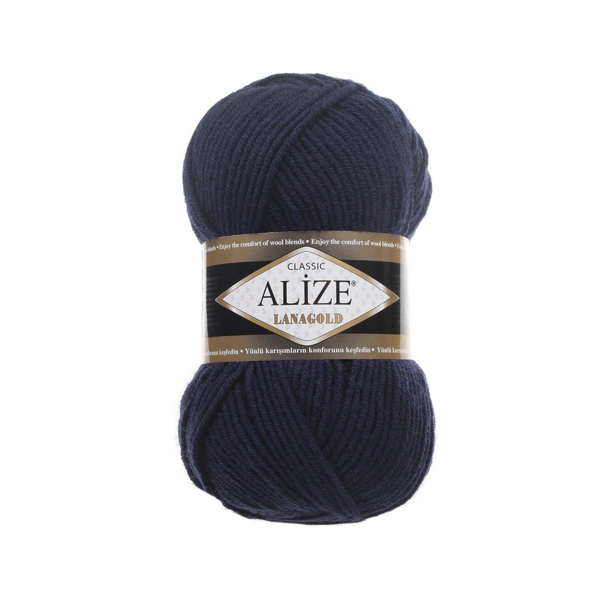 Alize Lanagold Classic 58 Navy – wool acrylic yarn