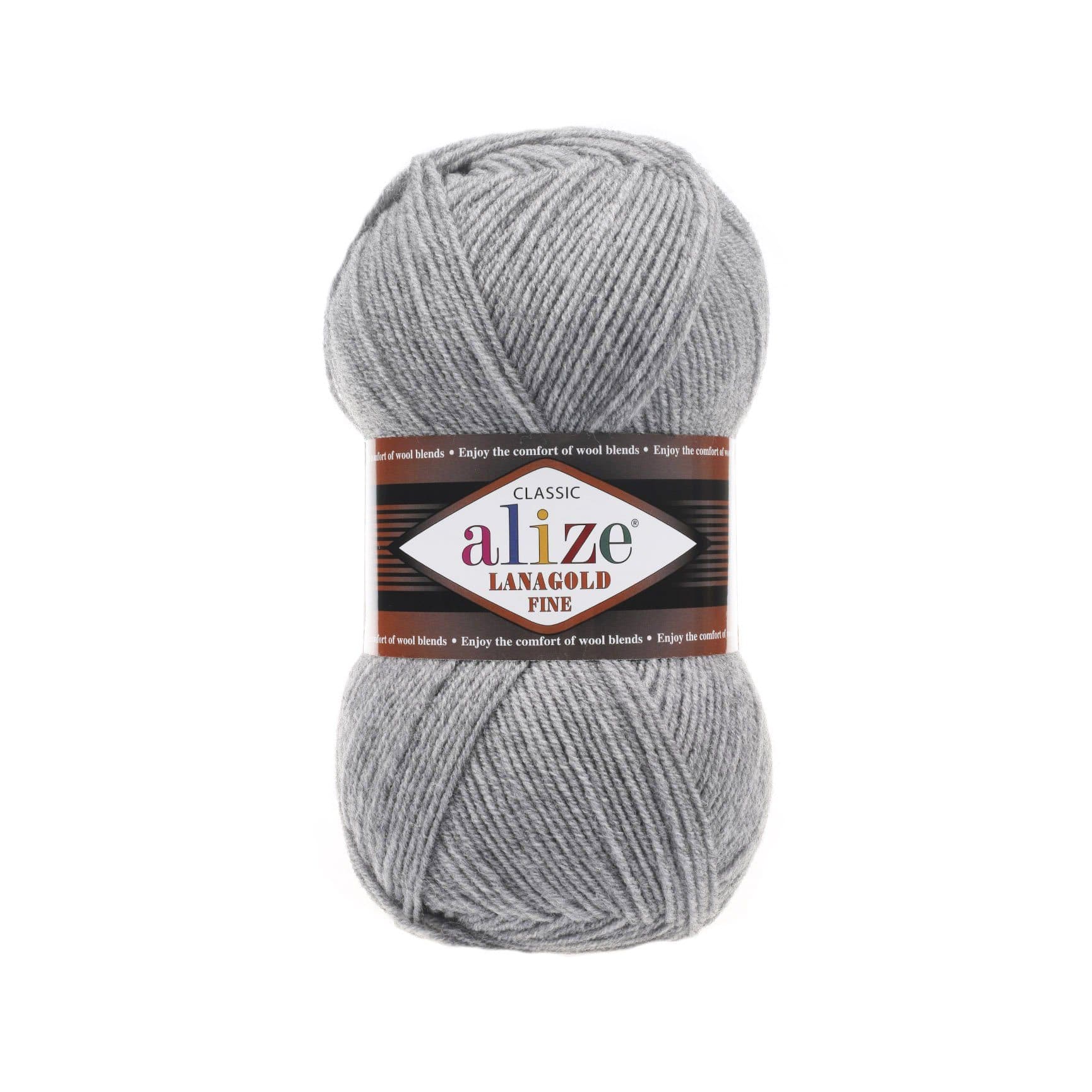 Alize Lanagold Fine Lanagold Fine Grey Melange (21)