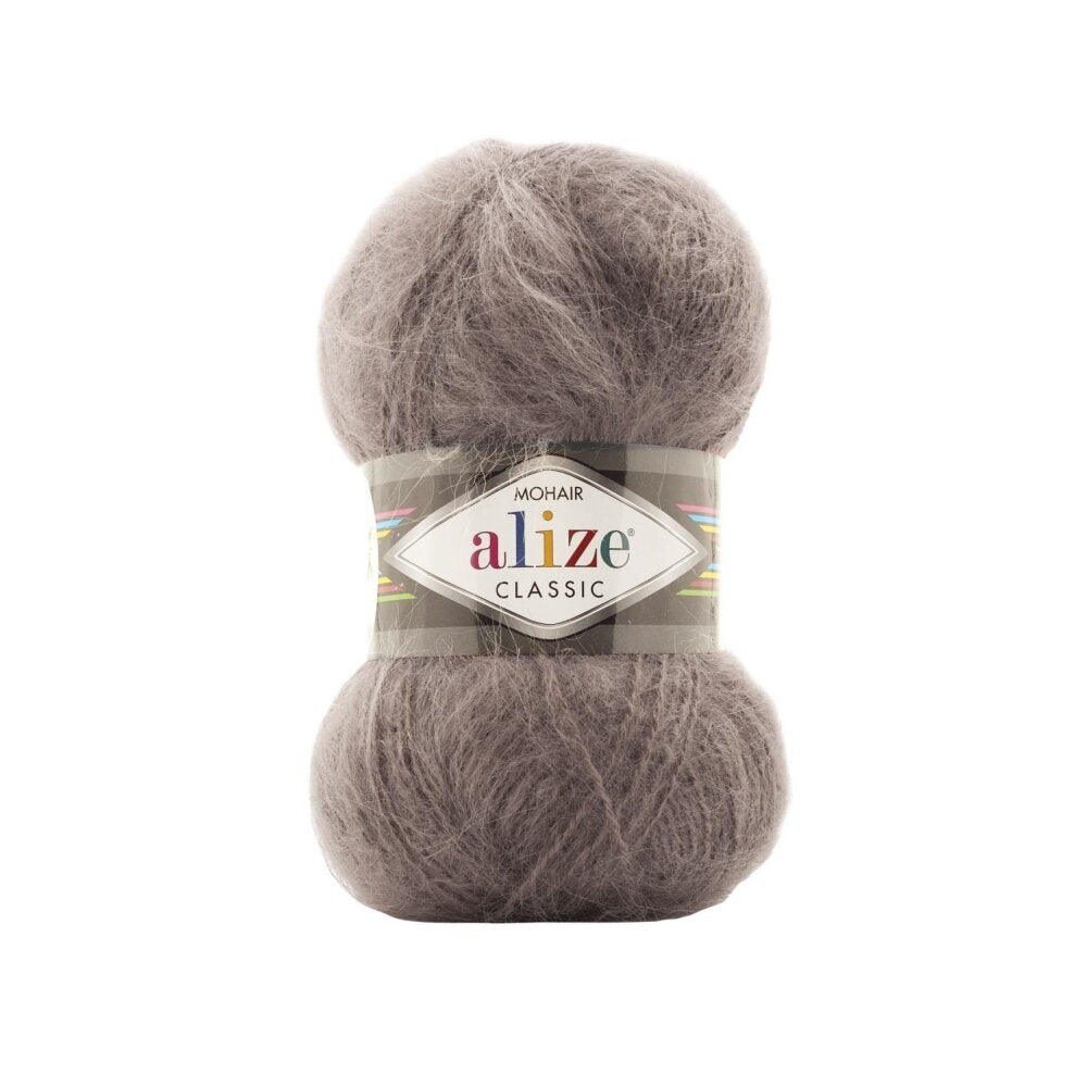 Alize Mohair Classic 864 Moka – fil acrylique avec mohair et laine