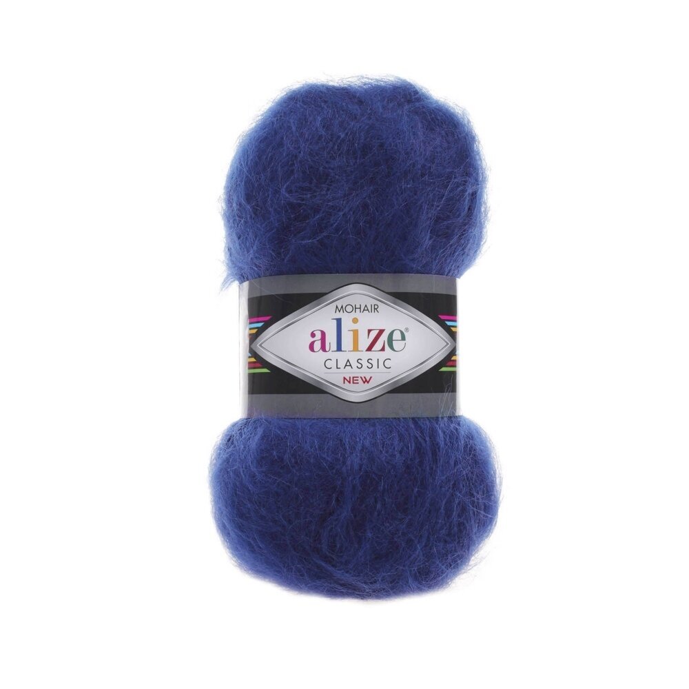 Alize Mohair Classic 409 Indigo – fil acrylique avec mohair et laine