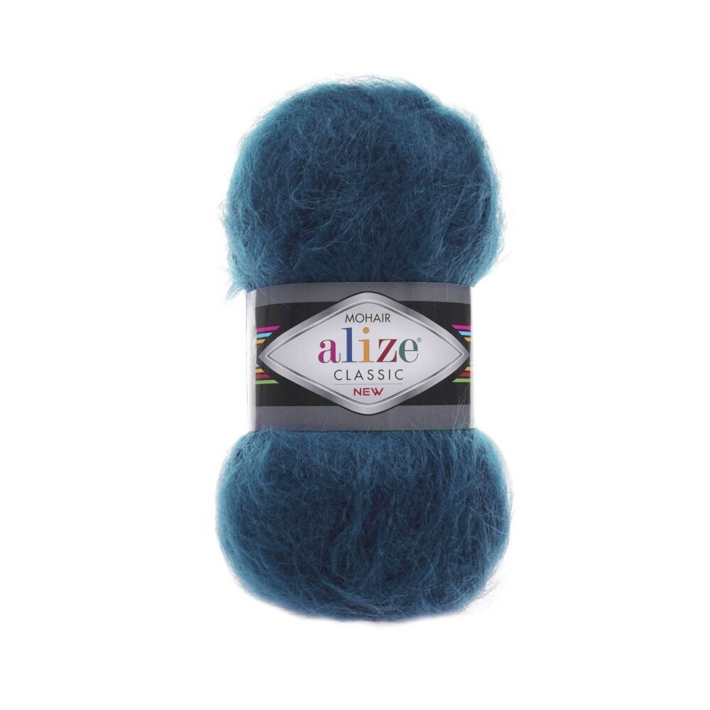 Alize Mohair Classic 403 Bleu abysse – fil acrylique avec mohair et laine