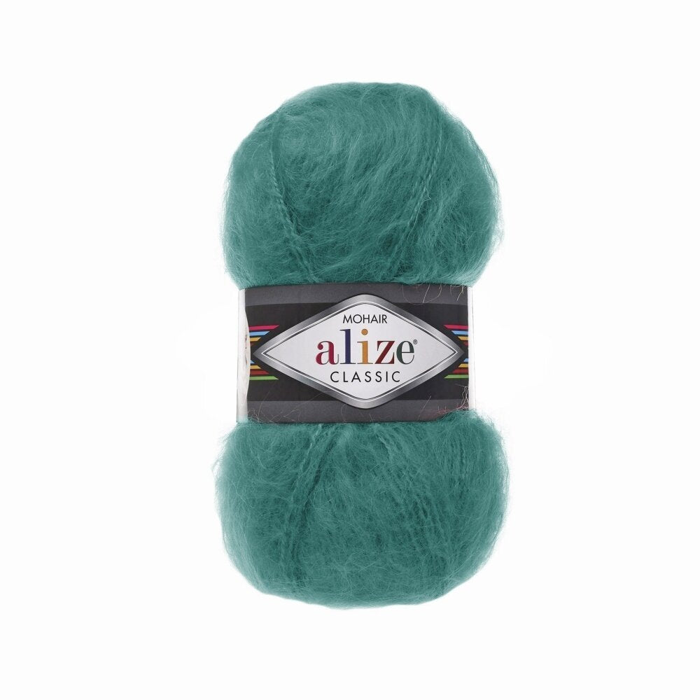 Alize Mohair Classic 507 Vert sapin – fil acrylique avec mohair et laine