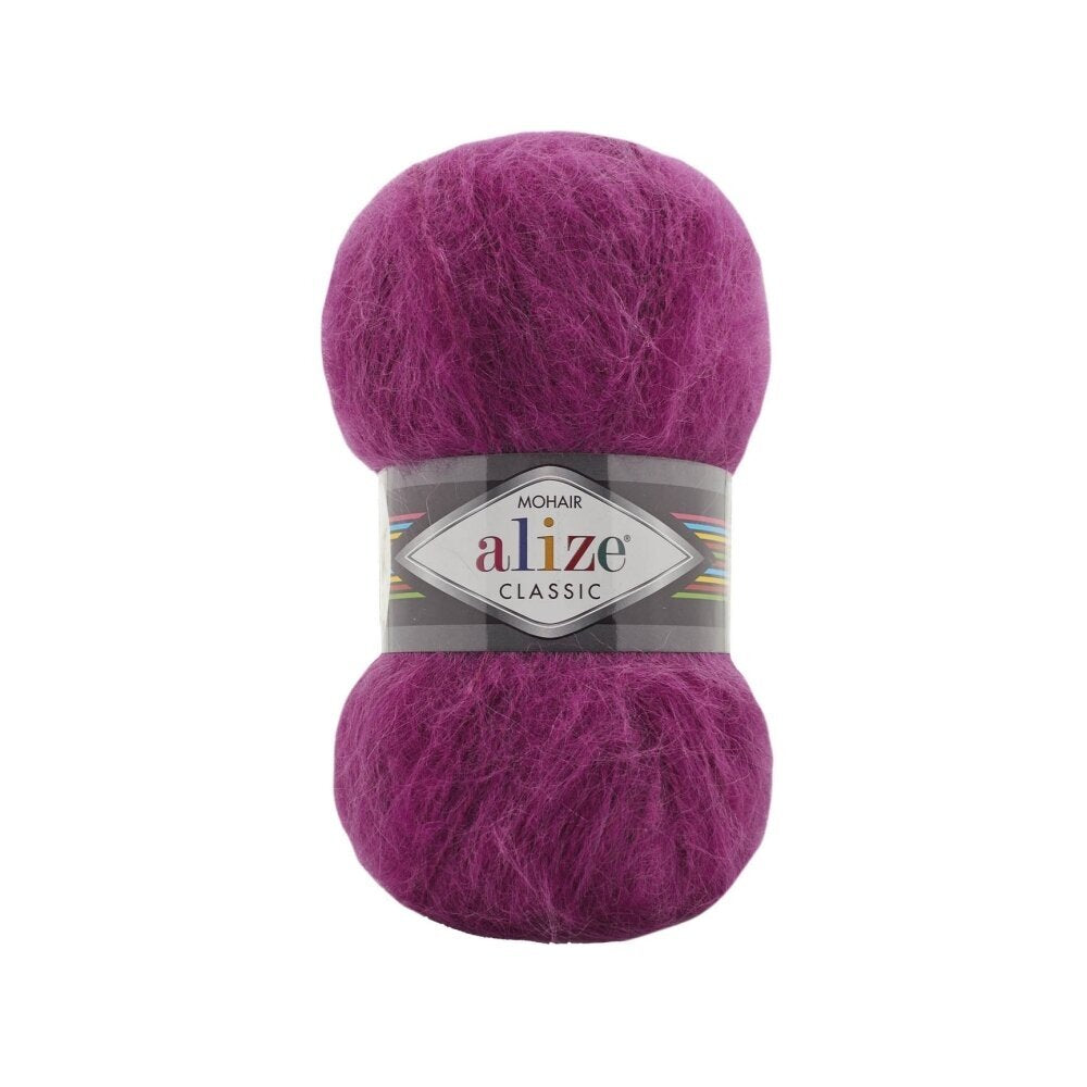 Alize Mohair Classic 209 Magenta – fil acrylique avec mohair et laine