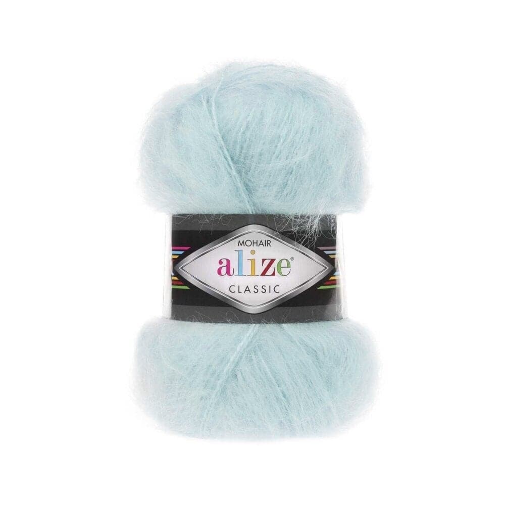 Alize Mohair Classic 522 Écume de mer – fil acrylique avec mohair et laine