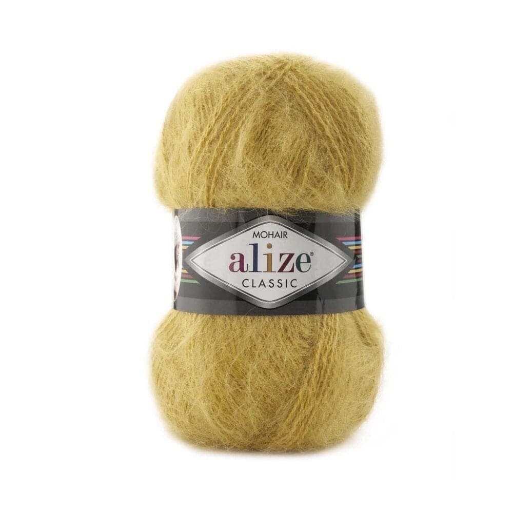 Alize Mohair Classic 756 Safran – fil acrylique avec mohair et laine