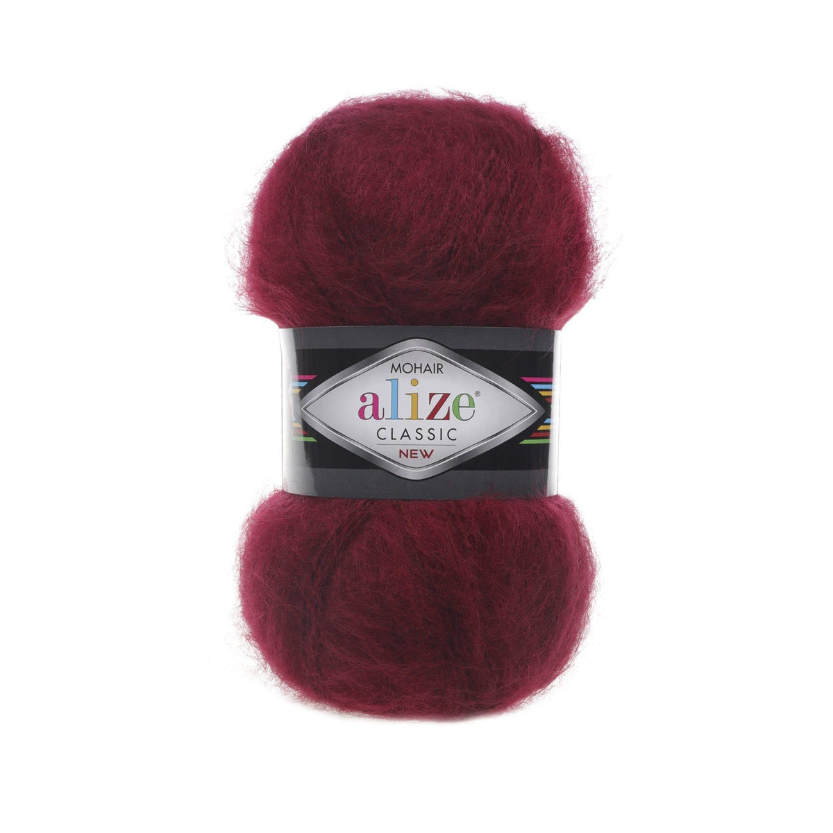 Alize Mohair Classic 57 Bordeaux – fil acrylique avec mohair et laine