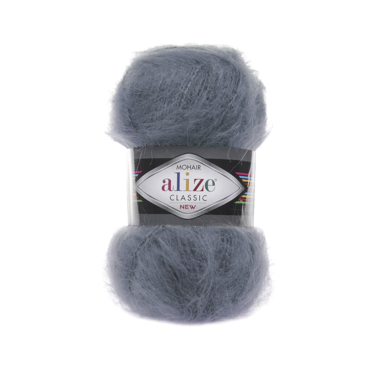 Alize Mohair Classic 87 Charbon – fil acrylique avec mohair et laine
