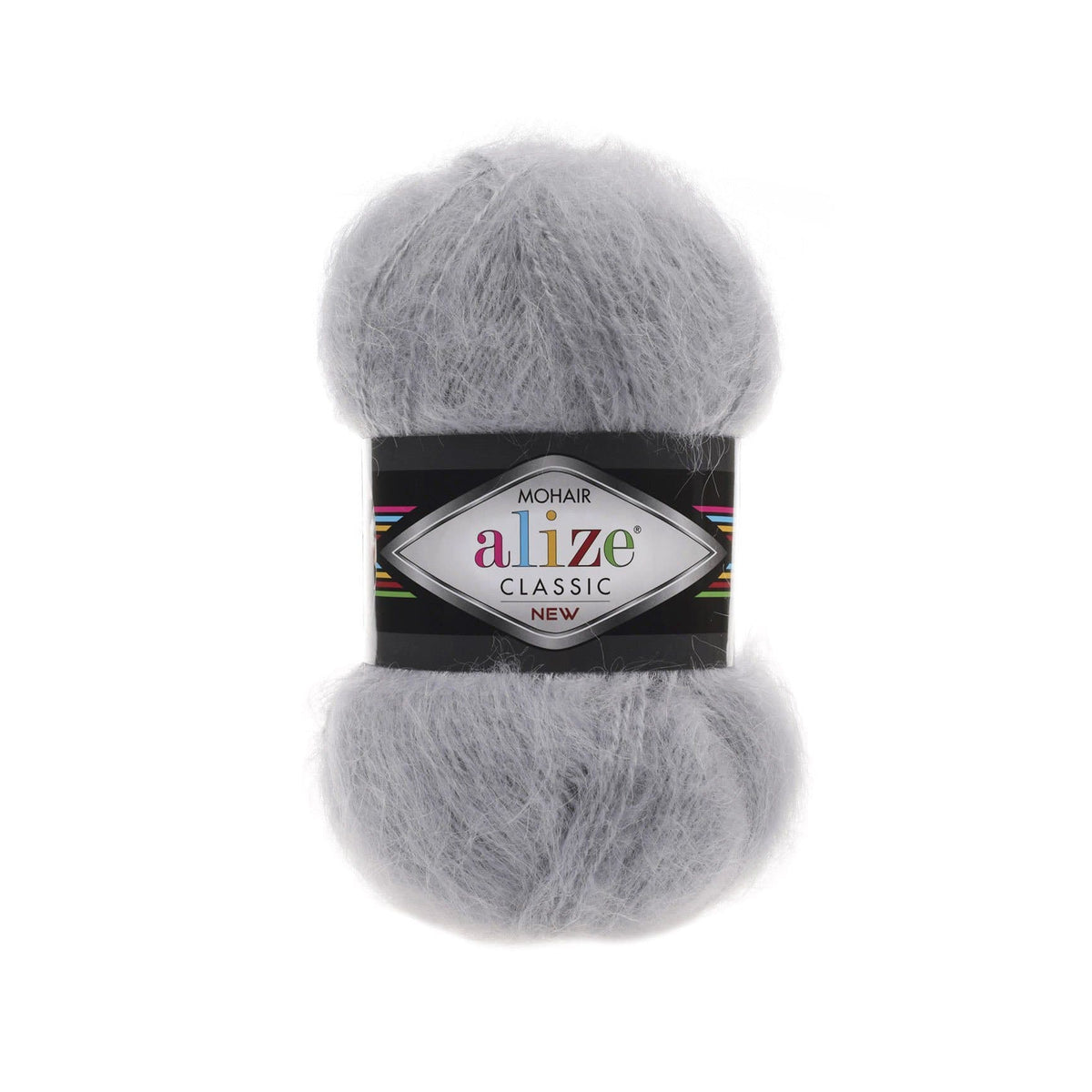 Alize Mohair Classic 21 Gris chiné – fil acrylique avec mohair et laine