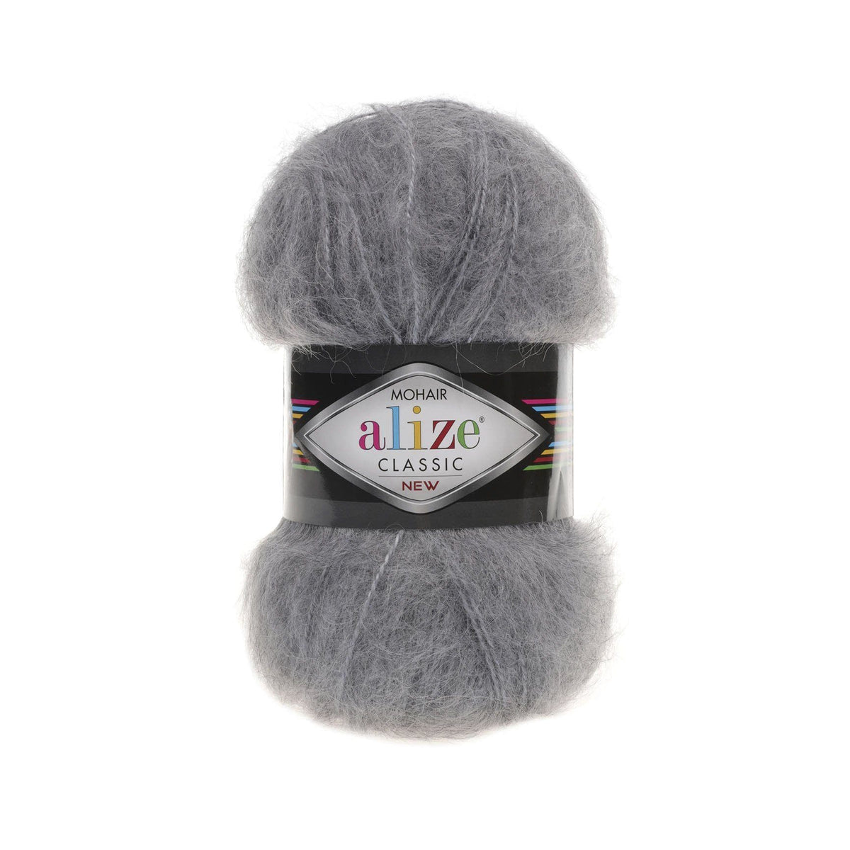 Alize Mohair Classic 412 Gris foncé chiné – fil acrylique avec mohair et laine