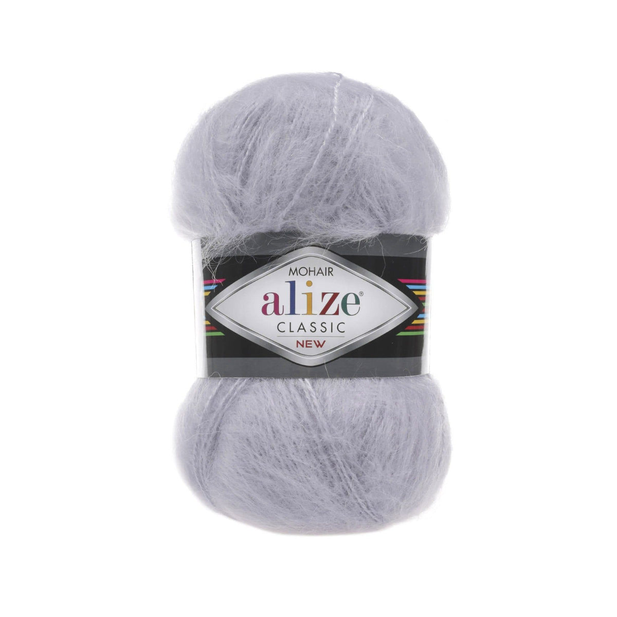 Alize Mohair Classic 52 Gris – fil acrylique avec mohair et laine