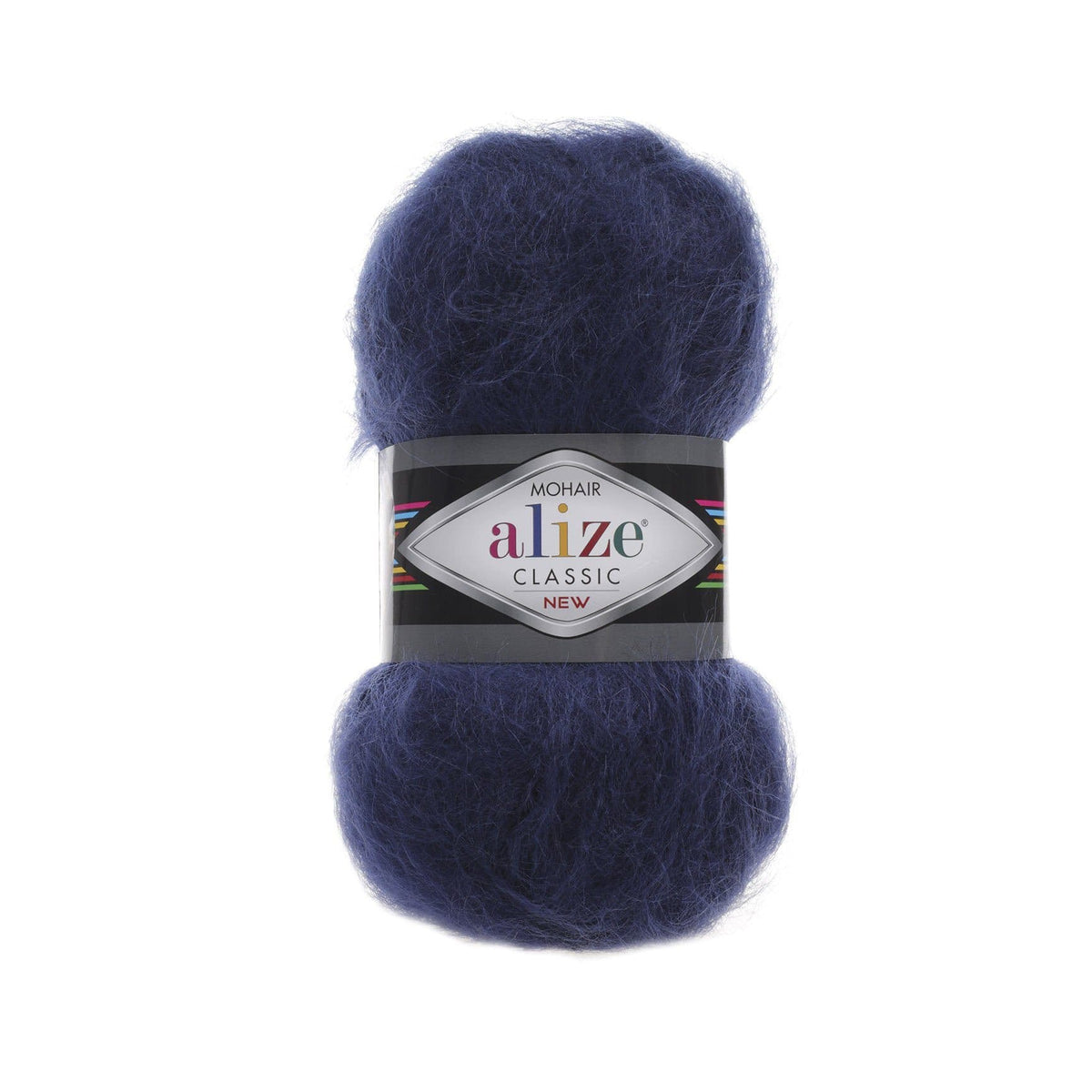 Alize Mohair Classic 395 Bleu marine – fil acrylique avec mohair et laine