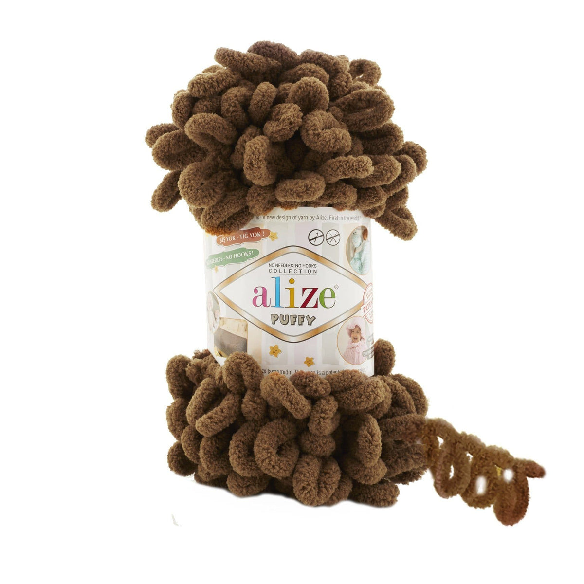 Alize Puffy 321 Pruun – aaslõng