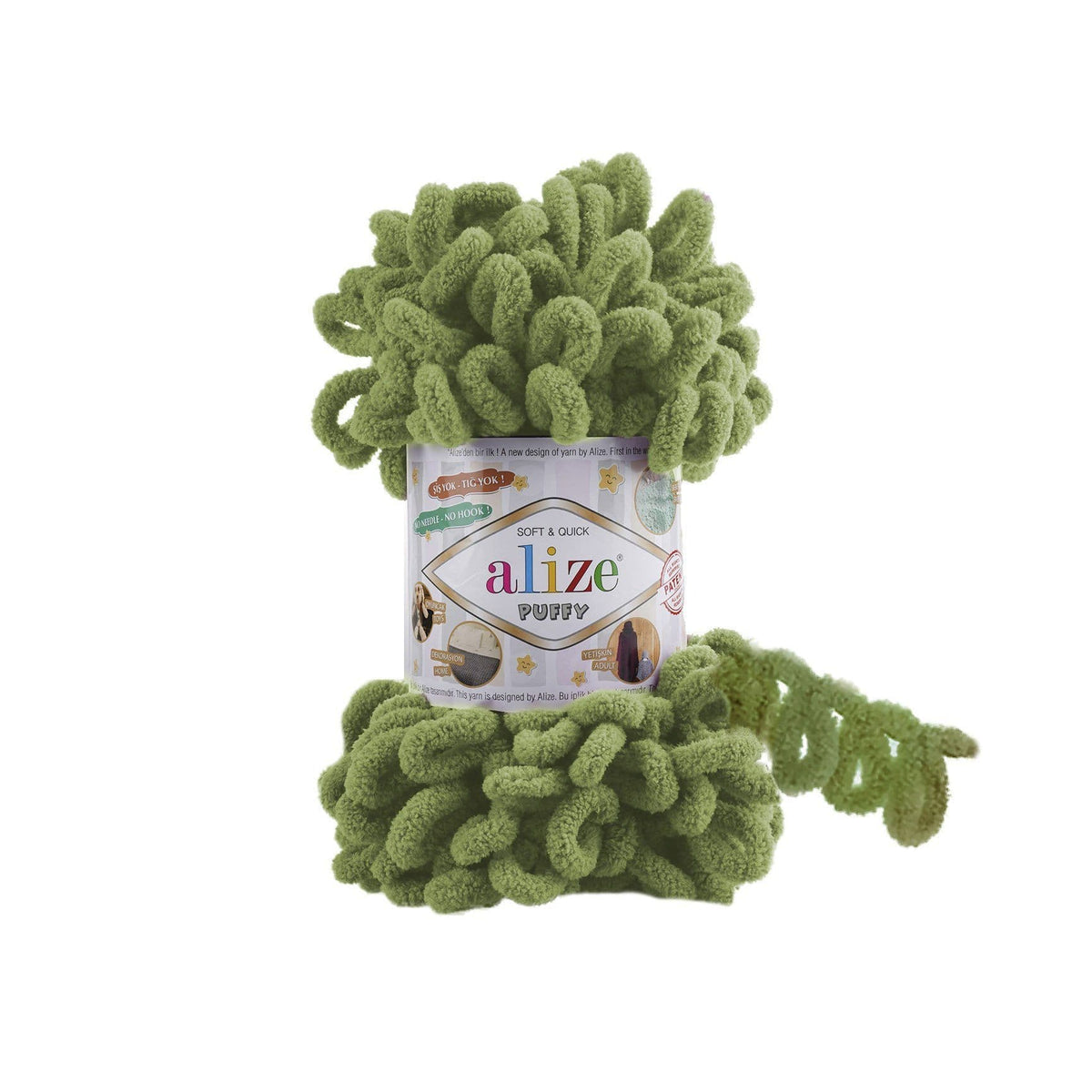 Alize Puffy 485 Oliiv – aaslõng
