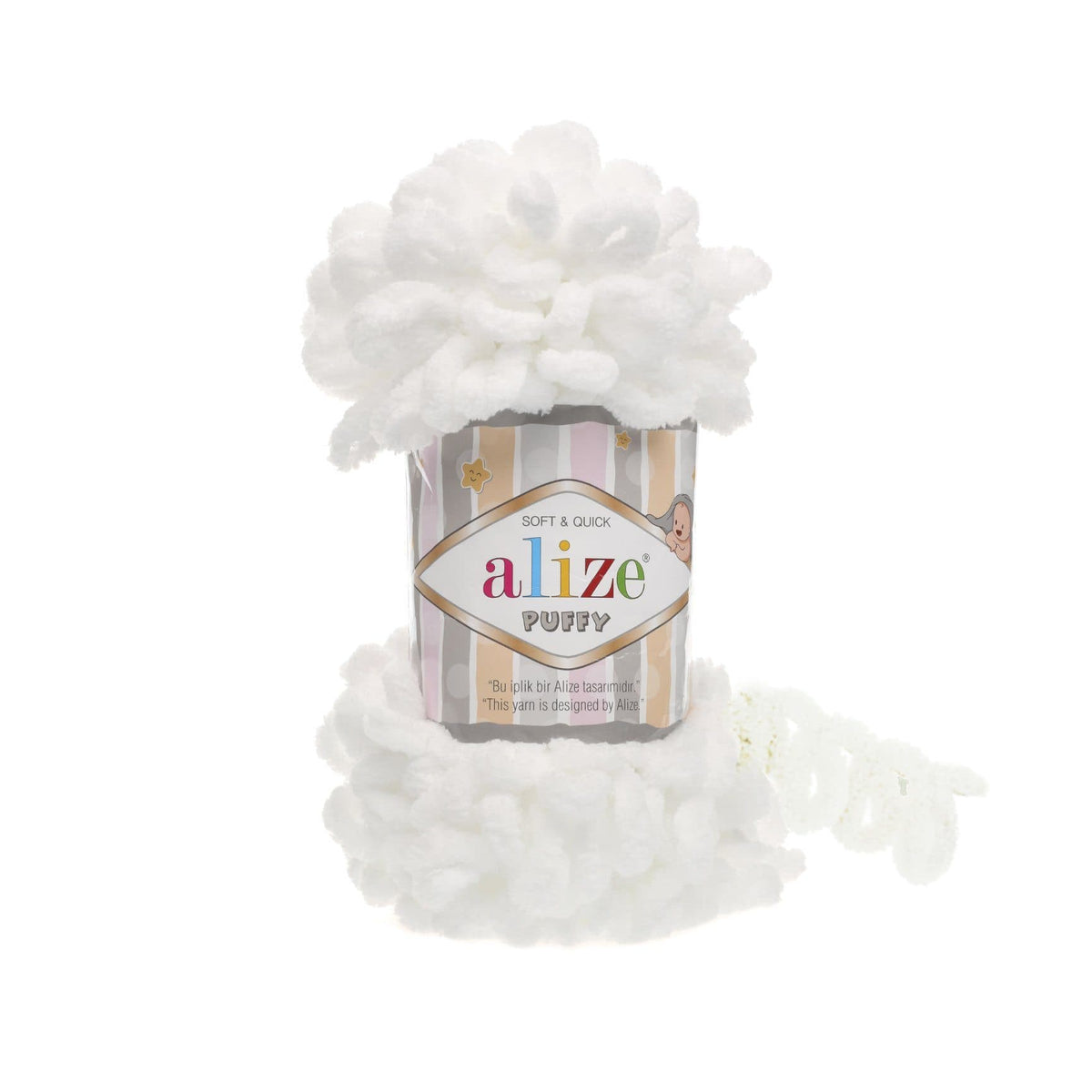 Alize Puffy 55 Valge – aaslõng