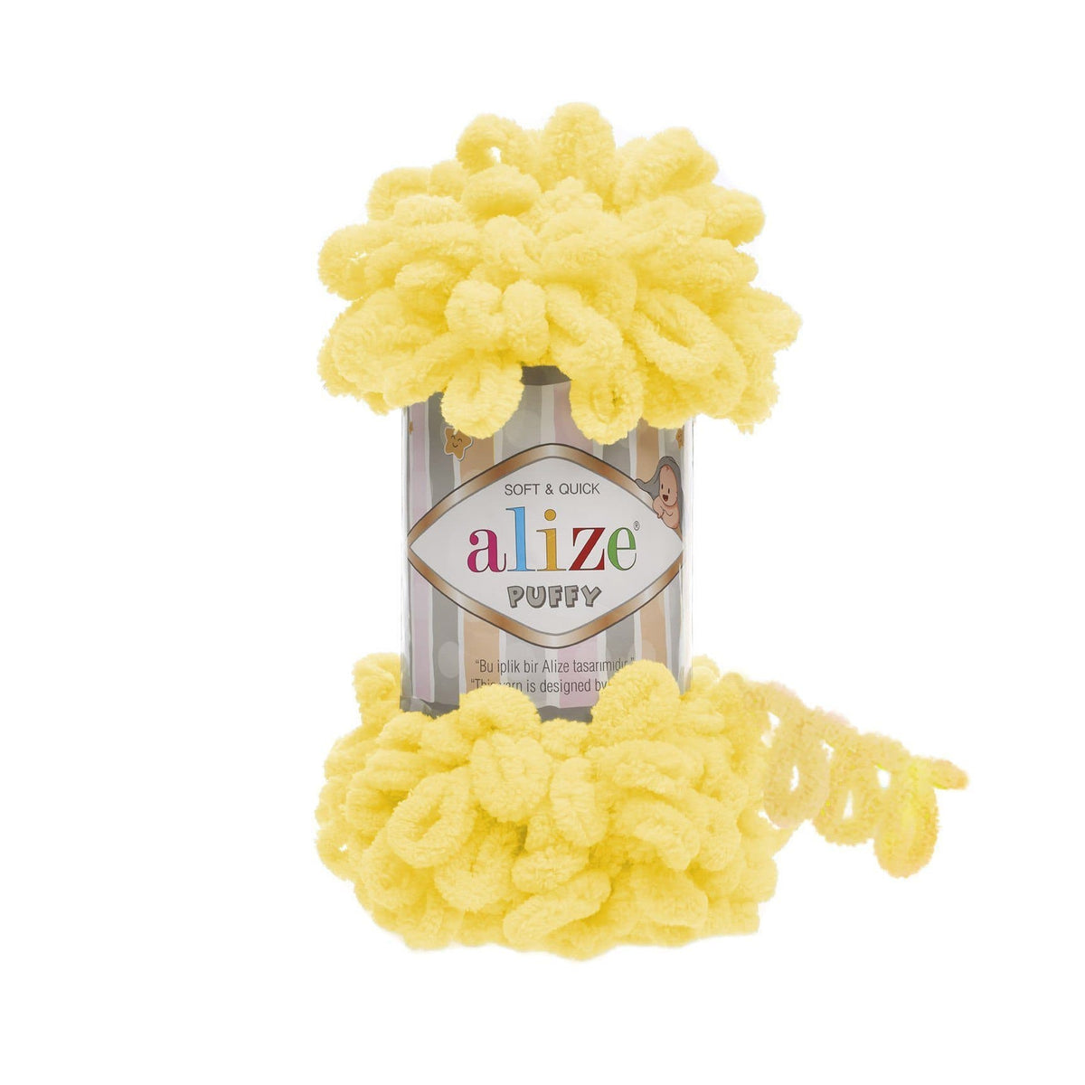 Alize Puffy 216 Helekollane – aaslõng