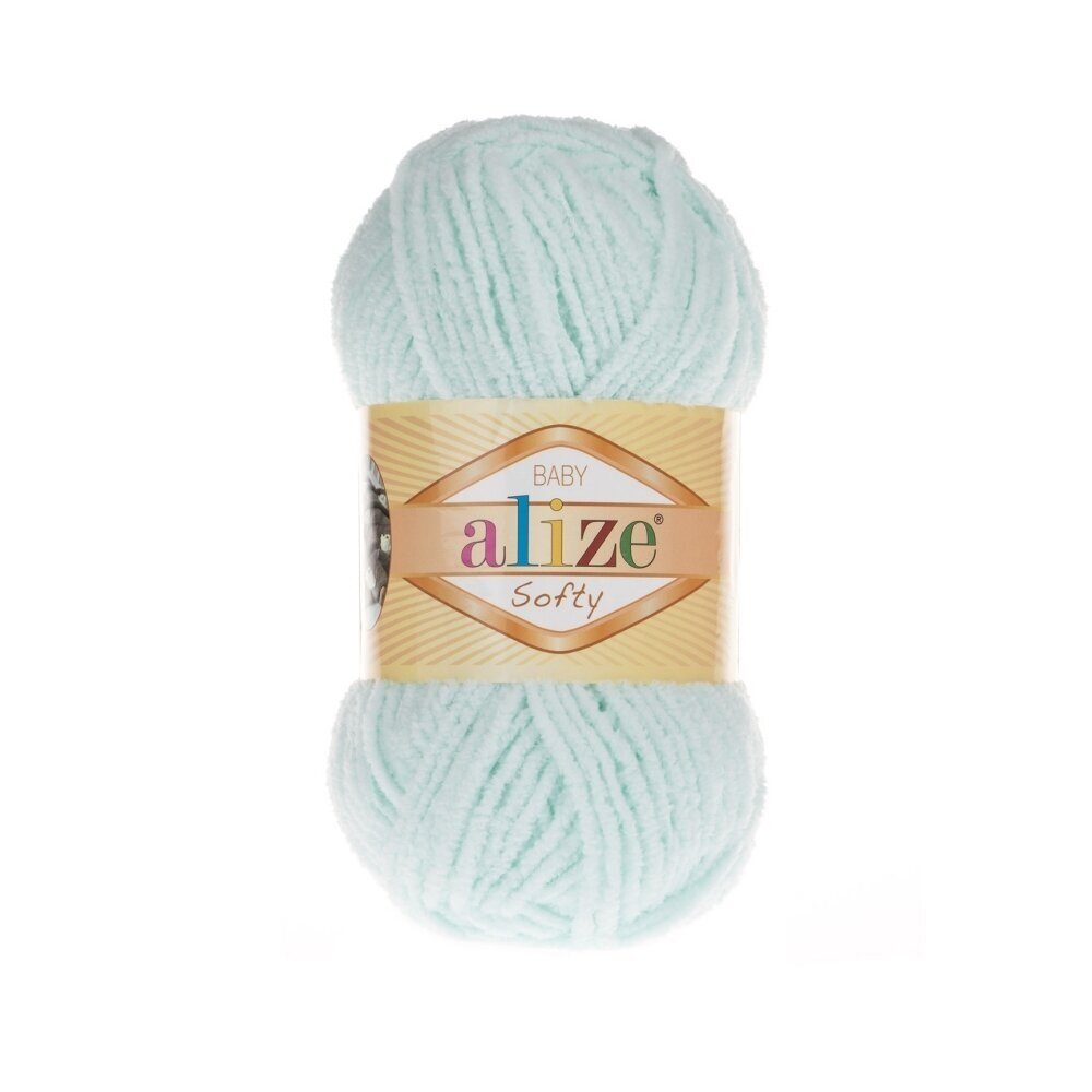 Alize Softy Baby 15 Mint – mjukt babygarn i plysch