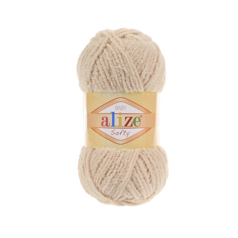 Alize Softy Baby 310 Sand – mjukt babygarn i plysch
