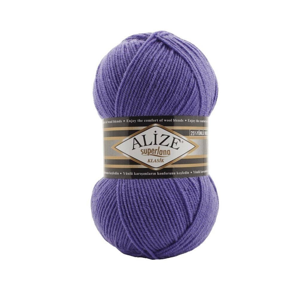 Alize Superlana Klasik 851 Индиго – пряжа из акрила с шерстью