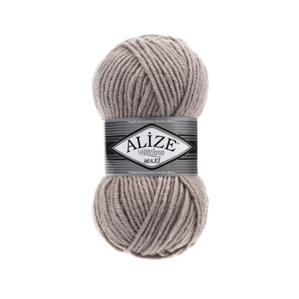 Alize Superlana Maxi 541 Mink – chunky wool acrylic yarn