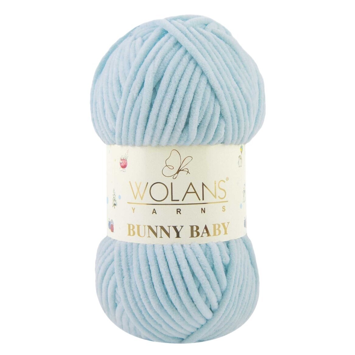 Wolans Bunny Baby 100-48 Helesinine – šenilllõng