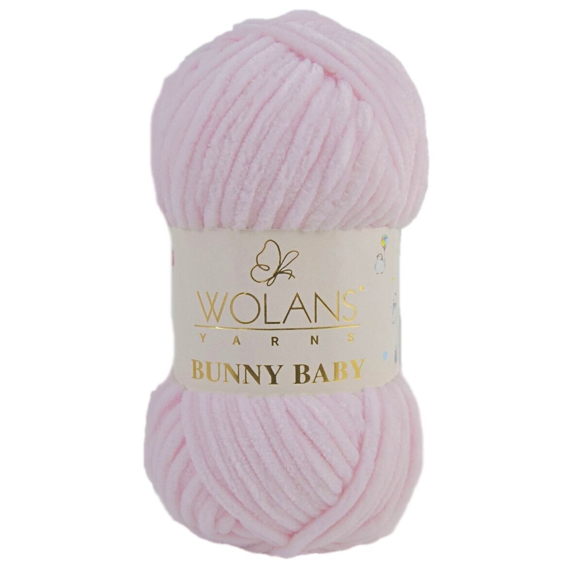 Wolans Bunny Baby 100-04 Puuderroosa – šenilllõng