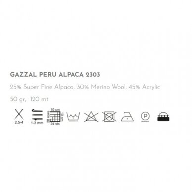 Gazzal Peru Alpaca, 50g., 120m. 2