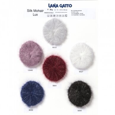 Lana Gatto Silk Mohair Lux, 25 g., 220 m. 3
