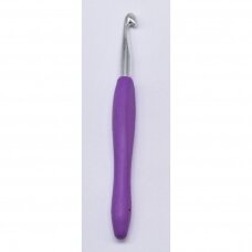 Crochet hook with rubber handle, 9 mm