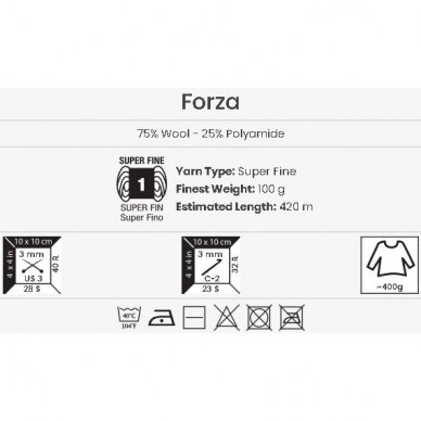 YarnArt Forza, 100g., 420m. 1